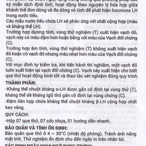 Que thử rụng trứng Safefit Test dùng để xác định ngày rụng trứng (7 que)