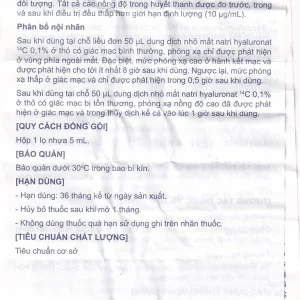 Thuốc nhỏ mắt Sanlein 0.1% Santen hỗ trợ điều trị rối loạn biểu mô kết giác mạc (5ml)