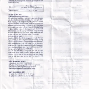 Thuốc nhỏ mắt Sanlein Mini 0.1% Santen hỗ trợ điều trị rối loạn biểu mô kết giác mạc (3 vỉ x 10 lọ x 0.4ml)