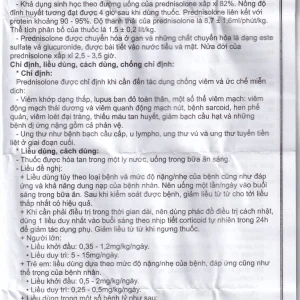 Viên sủi Sovepred Mekophar điều trị viêm khớp dạng thấp, lupus ban đỏ toàn thân (30 viên)