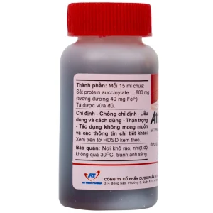 Dung dịch uống Atiferole An Thiên điều trị thiếu sắt và thiếu máu do thiếu sắt (60ml)