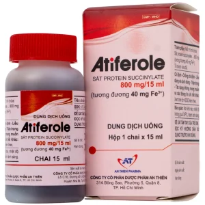 Dung dịch uống Atiferole An Thiên điều trị thiếu sắt và thiếu máu do thiếu sắt (60ml)