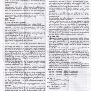 Thuốc Spinolac 25mg Hasan điều trị phù do tim sung huyết (10 vỉ x 10 viên)