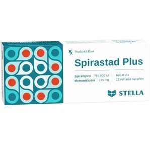 Thuốc Spirastad Plus Stella điều trị nhiễm khuẩn răng, miệng (2 vỉ x 10 viên)