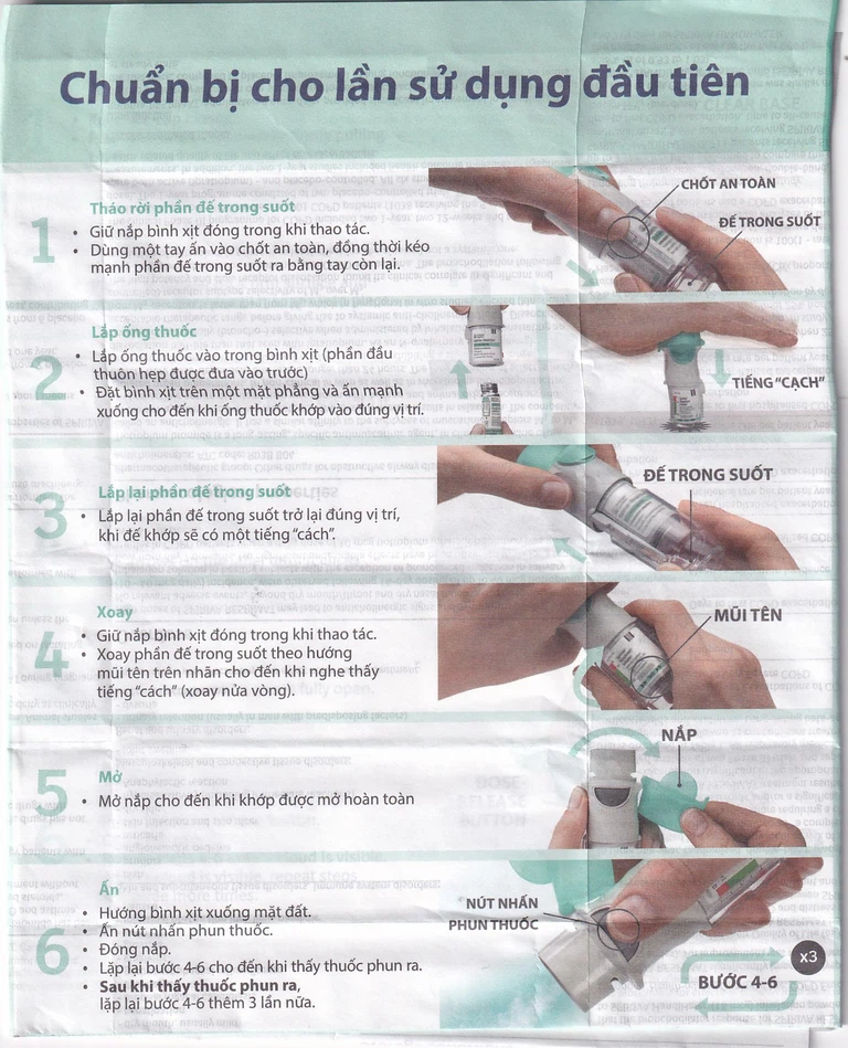 Bình xịt Spiriva Respimat Boehringer điều trị viêm phế quản mạn (60 liều)