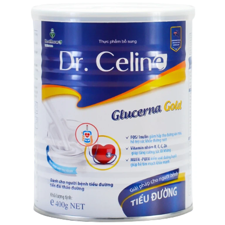 Sữa dinh dưỡng Dr. Celine Glucerna Gold 400g Healthcare dùng cho bệnh tiểu đường, tiền đái tháo đường