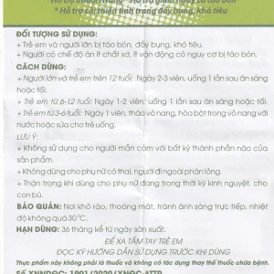 Viên uống Tabofina Traphaco hỗ trợ nhuận tràng, giảm nguy cơ táo bón (3 vỉ x 10 viên)