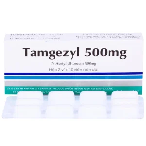 Thuốc Tamgezyl 500mg Thành Nam điều trị triệu chứng các cơn chóng mặt (2 vỉ x 10 viên)