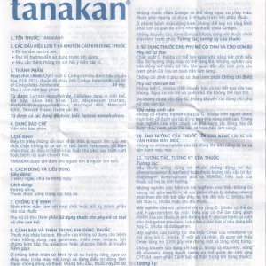 Thuốc Tanakan Ipsen điều trị triệu chứng rối loạn nhận thức ở người lớn tuổi (2 vỉ x 15 viên)