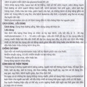 Viên nén TanaMetrol 4mg Thành Nam chống viêm và điều trị viêm khớp dạng thấp, lupus ban đỏ (3 vỉ x 10 viên)