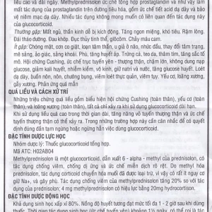 Viên nén TanaMetrol 4mg Thành Nam chống viêm và điều trị viêm khớp dạng thấp, lupus ban đỏ (3 vỉ x 10 viên)