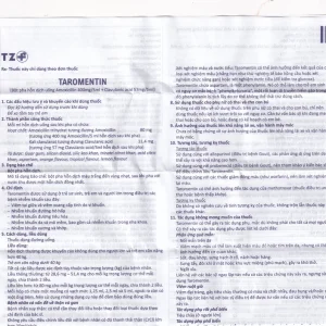 Bột hỗn dịch uống Taromentin 457mg/5ml điều trị nhiễm trùng viêm xoang, tai giữa, đường hô hấp (12.6g)