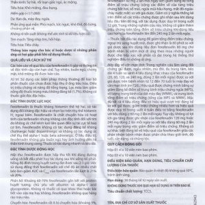 Viên nén bao phim Telfast BD 60mg Sanofi giảm hiệu quả triệu chứng dị ứng (3 vỉ x 10 viên)