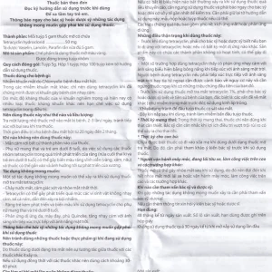 Thuốc mỡ tra mắt Tetracyclin 1% Medipharco điều trị đau mắt hột (5g)