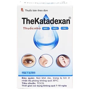 Thuốc nhỏ mắt mũi tai TheKatadexan dùng cho viêm kết mạc, giác mạc, viêm mũi, viêm tai ngoài (8ml)