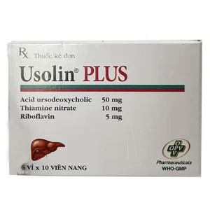 Thuốc Usolin Plus OPV hỗ trợ điều trị một số bệnh gan mãn tính (6 vỉ x 10 viên)