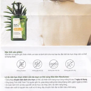 Sữa tắm giảm mụn lưng Neo Acnes tinh chất tràm trà (250ml)