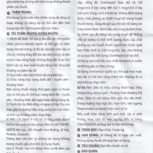 Kem bôi da Tomax Genta Detapharm điều trị bệnh da dị ứng (6g)