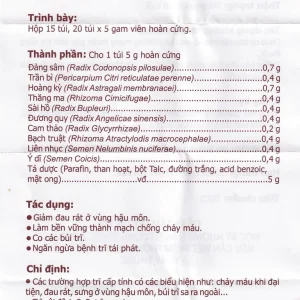 Thuốc Tottri Traphaco điều trị chảy máu khi đại tiện, đau rát (15 túi x 5g)