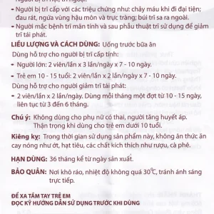 Viên uống Tottri Traphaco hỗ trợ làm co các búi trĩ (3 vỉ x 10 viên)