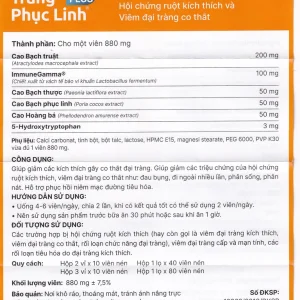 Viên uống Tràng Phục Linh Plus Thái Minh hỗ trợ giảm các triệu chứng của hội chứng ruột (2 vỉ x 10 viên)
