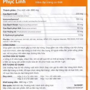 Viên uống Tràng Phục Linh Plus Thái Minh hỗ trợ giảm các triệu chứng của hội chứng ruột kích thích (80 viên)