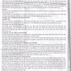 Thuốc bột hít phân liều Trelegy Ellipta GSK điều trị bệnh phổi tắc nghẽn mãn tính (30 liều hít)