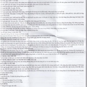 Thuốc Univixin Clopidogrel 75mg Korea United giảm các biến cố do xơ vữa động mạch (3 vỉ x 10 viên)