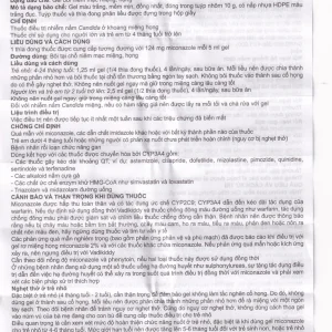 Gel niêm mạc miệng họng Vadikddy 10g Merap Gel điều trị nấm candida