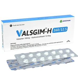 Thuốc Valsgim® – H 160/12.5 Agimexpharm điều trị tăng huyết áp (2 vỉ x 14 viên)