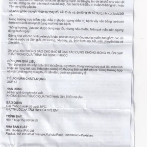 Thuốc mỡ bôi da Vataxon 15g M/s Bio-Labs điều trị ngắn ngày các bệnh da