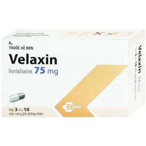 Thuốc Velaxin 75mg Egis Pharma điều trị trầm cảm nặng, rối loạn lo âu (3 vỉ x 10 viên)