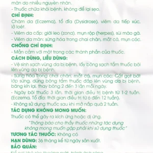 Thuốc Viêm Da Bảo Phương điều trị mụn cóc, lở loét viêm da tiếp xúc giời leo (8ml)