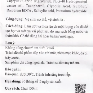 Sữa rửa mặt Gamma Vinatid điều trị viêm da, mụn trứng cá (150ml)