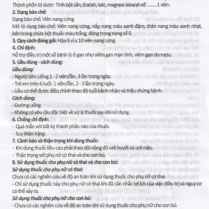 Thuốc Vin-Hepa 500 Vinphaco điều trị các bệnh lý ở gan (6 vỉ x 10 viên)