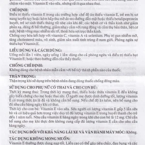 Thuốc Vitamin E 400IU OPC hỗ trợ điều trị thiếu Vitamin E (4 vỉ x 10 viên)