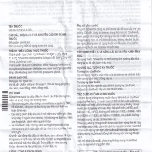 Gel bôi Voltaren Emulgel Novartis điều trị giảm đau do chấn thương hoặc thấp khớp (20g)