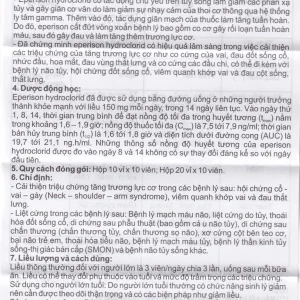 Thuốc Waisan 50mg Bidiphar cải thiện triệu chứng tăng trương lực cơ (10 vỉ x 10 viên)