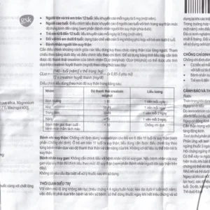 Thuốc Xyzal 5mg GSK điều trị triệu chứng viêm mũi dị ứng theo mùa (1 vỉ x 10 viên)