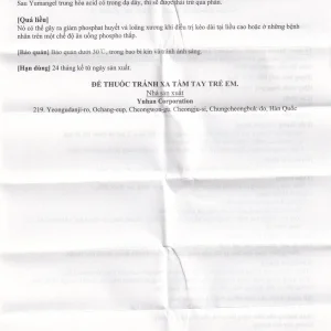 Hỗn dịch uống Yumangel Yuhan kháng acid và cả thiện loét dạ dày - tá tràng (20 gói x 15ml)