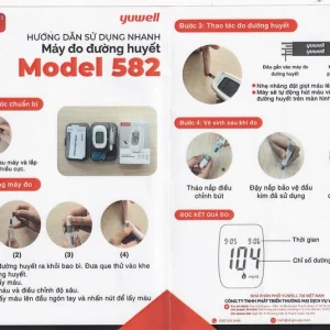 Máy đo đường huyết Yuwell 582 theo dõi, kiểm soát lượng đường trong máu
