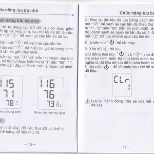 Máy đo huyết áp điện tử bắp tay Yuwell YE610D bộ nhớ lưu trữ đến 80 lần, cho kết quả trung bình 3 lần đo