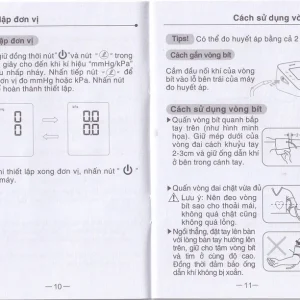 Máy đo huyết áp điện tử bắp tay Yuwell YE610D bộ nhớ lưu trữ đến 80 lần, cho kết quả trung bình 3 lần đo