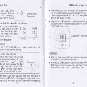 Máy đo huyết áp điện tử bắp tay Yuwell YE610D bộ nhớ lưu trữ đến 80 lần, cho kết quả trung bình 3 lần đo