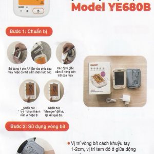 Máy đo huyết áp điện tử bắp tay Yuwell YE680B cảnh báo rung nhĩ, ngăn ngừa đột quỵ