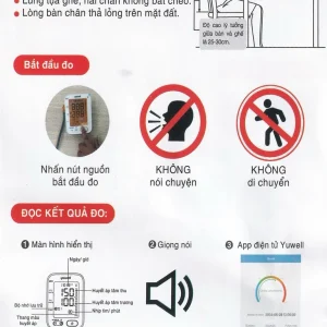 Máy đo huyết áp điện tử bắp tay Yuwell YE680B cảnh báo rung nhĩ, ngăn ngừa đột quỵ