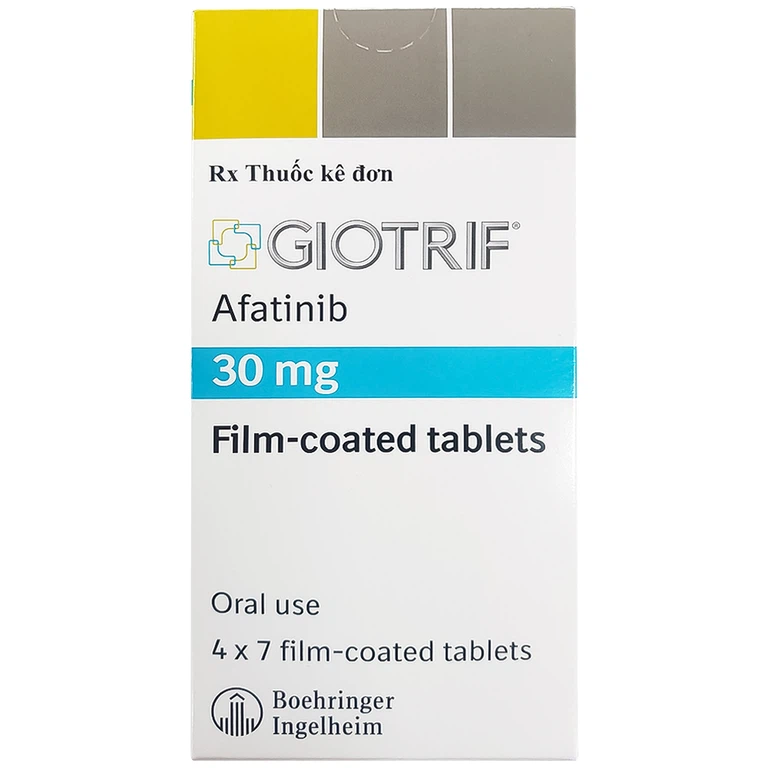 Thuốc Giotrif 30mg Boehringer điều trị ung thư phổi (4 vỉ x 7 viên)