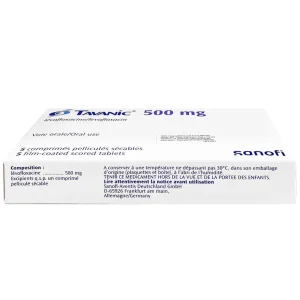 Thuốc Tavanic 500mg Sanofi điều trị nhiễm khuẩn do vi khuẩn (1 vỉ x 5 viên)