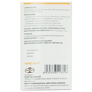 Hỗn dịch uống Macfor 3000mg Reliv điều trị tiêu chảy cấp, triệu chứng tiêu chảy mạn tính (20 gói)