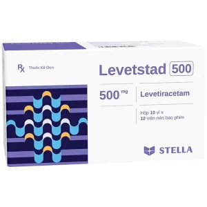 Thuốc Levetstad 500 Stella ngăn ngừa cơn động kinh (10 vỉ x 10 viên)